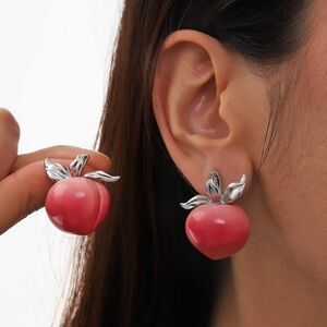 Pink Peach Earrings A1119